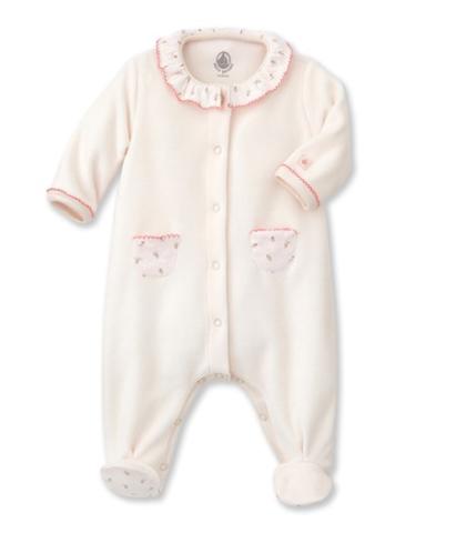 Pyjama Petit Bateau Dors Bien - Molleton Doux 100% Coton Pour Bébé Fille