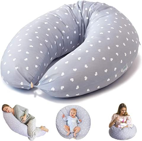 Bamibi® Coussin de Grossesse et Coussin d'allaitement - Oreiller