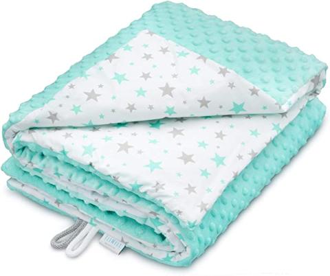 Couverture Bébé Personnalisable KIDDI-MEDIA - Douce Moelleuse Avec Nom Et Date Brodé - Certifiée Oeko-Tex (Gris Éléphant)