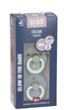 BIBS® BIBS COULEUR Tétines Nuit Sauge - Nuage 6 - 18 mois Taille 2