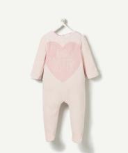 Bavoir bébé naissance jersey coton brodé Bébé d'amour rose > Babystock